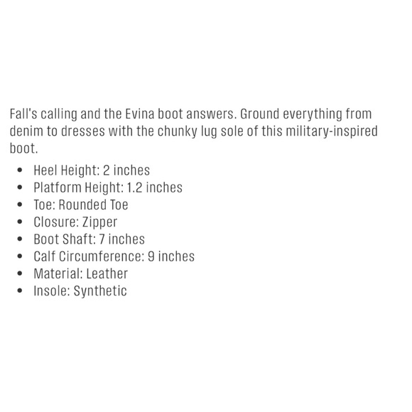 Sam Edelman Sesame EVINA Lug Sole Combat Boots - Picture 12 of 12